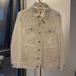 Madewell / trucker / jacket / white / new with tag / never worn / brand new